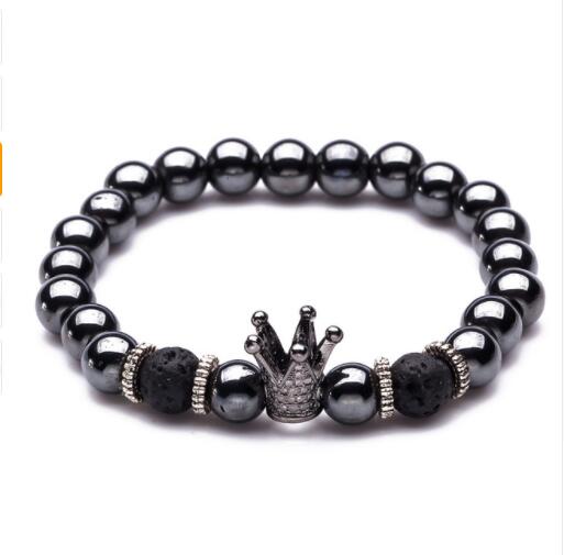 Weight Loss Hematite Stone Beaded Bracelet Handmade Bracelets for Men Women - Picture 14 of 17