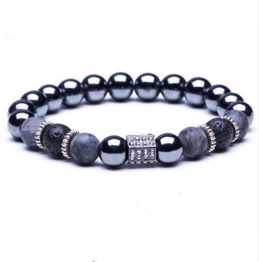 Weight Loss Hematite Stone Beaded Bracelet Handmade Bracelets for Men Women - Picture 15 of 17