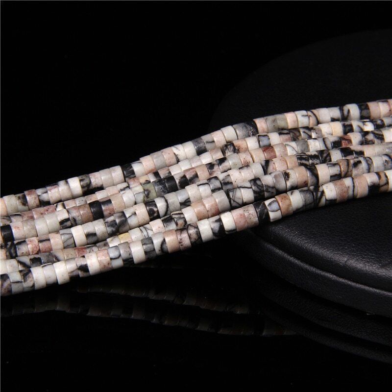 2x4mm 15'' Natural Gemstone Heishi Spacer Beads Loose for Jewelry Making DIY - Picture 37 of 48