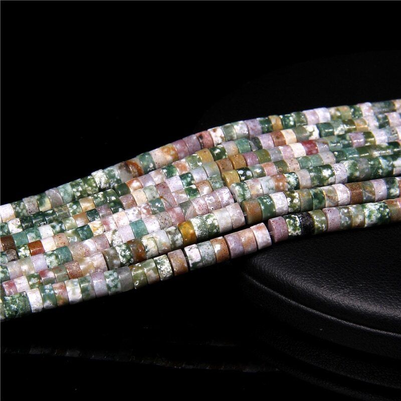 2x4mm 15'' Natural Gemstone Heishi Spacer Beads Loose for Jewelry Making DIY - Picture 41 of 48