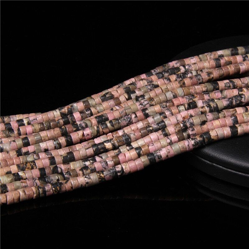 2x4mm 15'' Natural Gemstone Heishi Spacer Beads Loose for Jewelry Making DIY - Picture 43 of 48