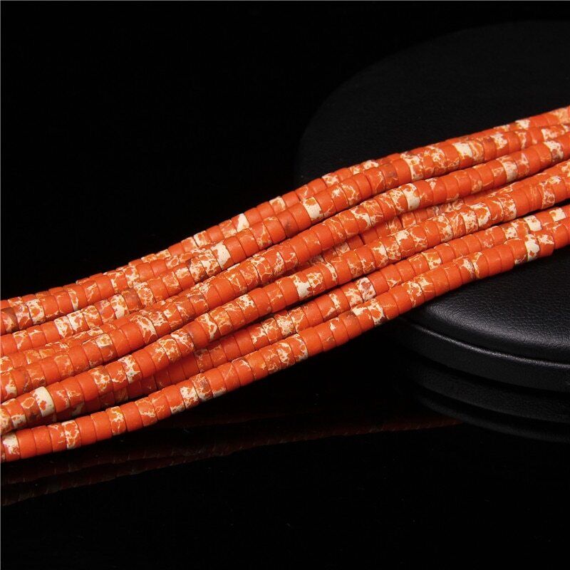 2x4mm 15'' Natural Gemstone Heishi Spacer Beads Loose for Jewelry Making DIY - Picture 20 of 48