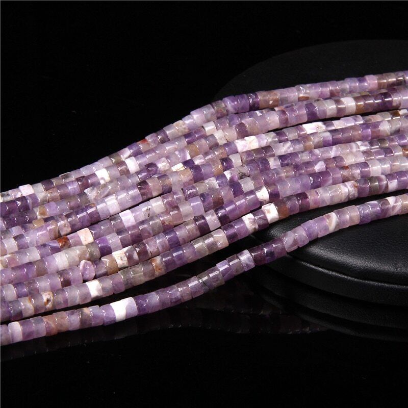 2x4mm 15'' Natural Gemstone Heishi Spacer Beads Loose for Jewelry Making DIY - Picture 29 of 48