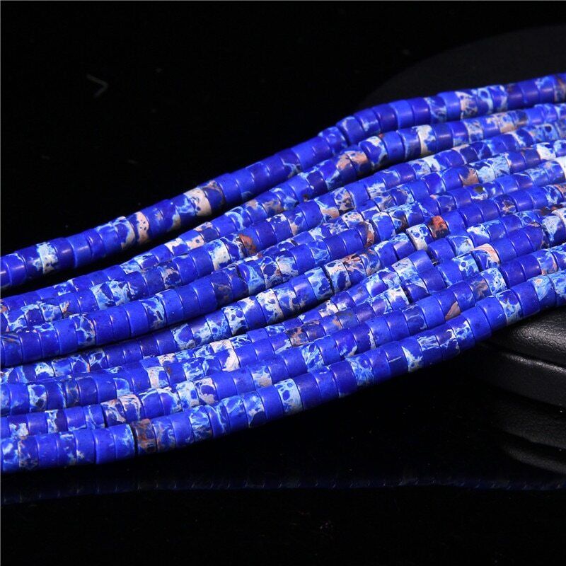 2x4mm 15'' Natural Gemstone Heishi Spacer Beads Loose for Jewelry Making DIY - Picture 31 of 48