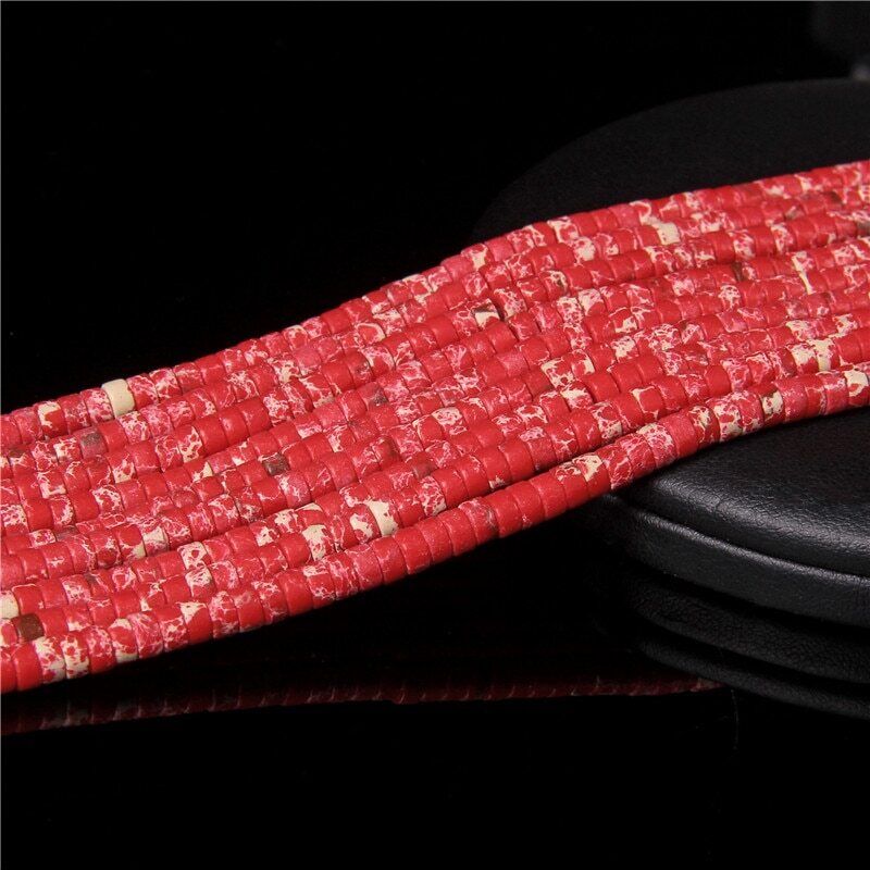 2x4mm 15'' Natural Gemstone Heishi Spacer Beads Loose for Jewelry Making DIY - Picture 34 of 48
