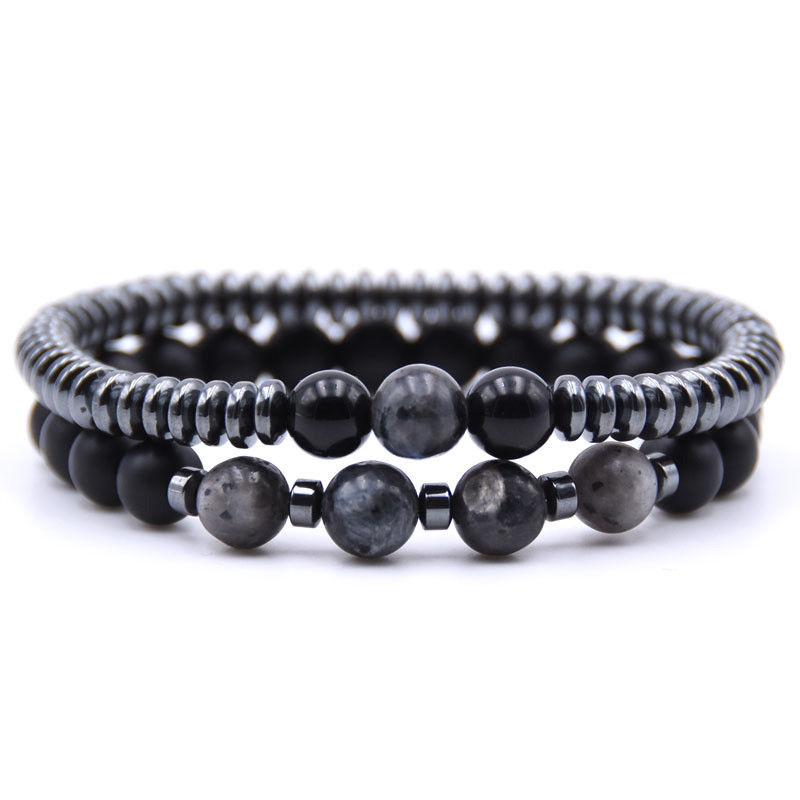 Triple Protection Natural Black Obsidian Hematite Tiger's Eye Bracelet