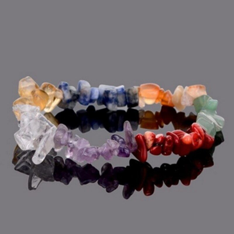 7 Chakra Bracelets Chip Crystal Stone Bracelet Stretch Bracelet Exquisite Gifts