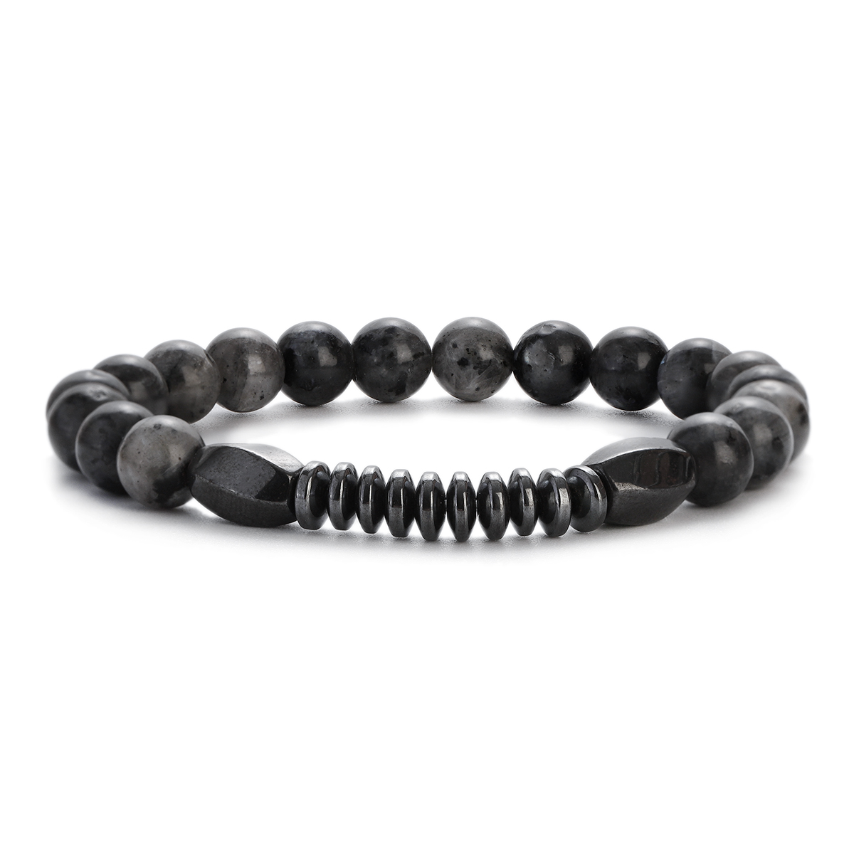 Hematite Fashion For Men's Bracelet Natural Stone Tiger Eye Lava Bead Bracelet