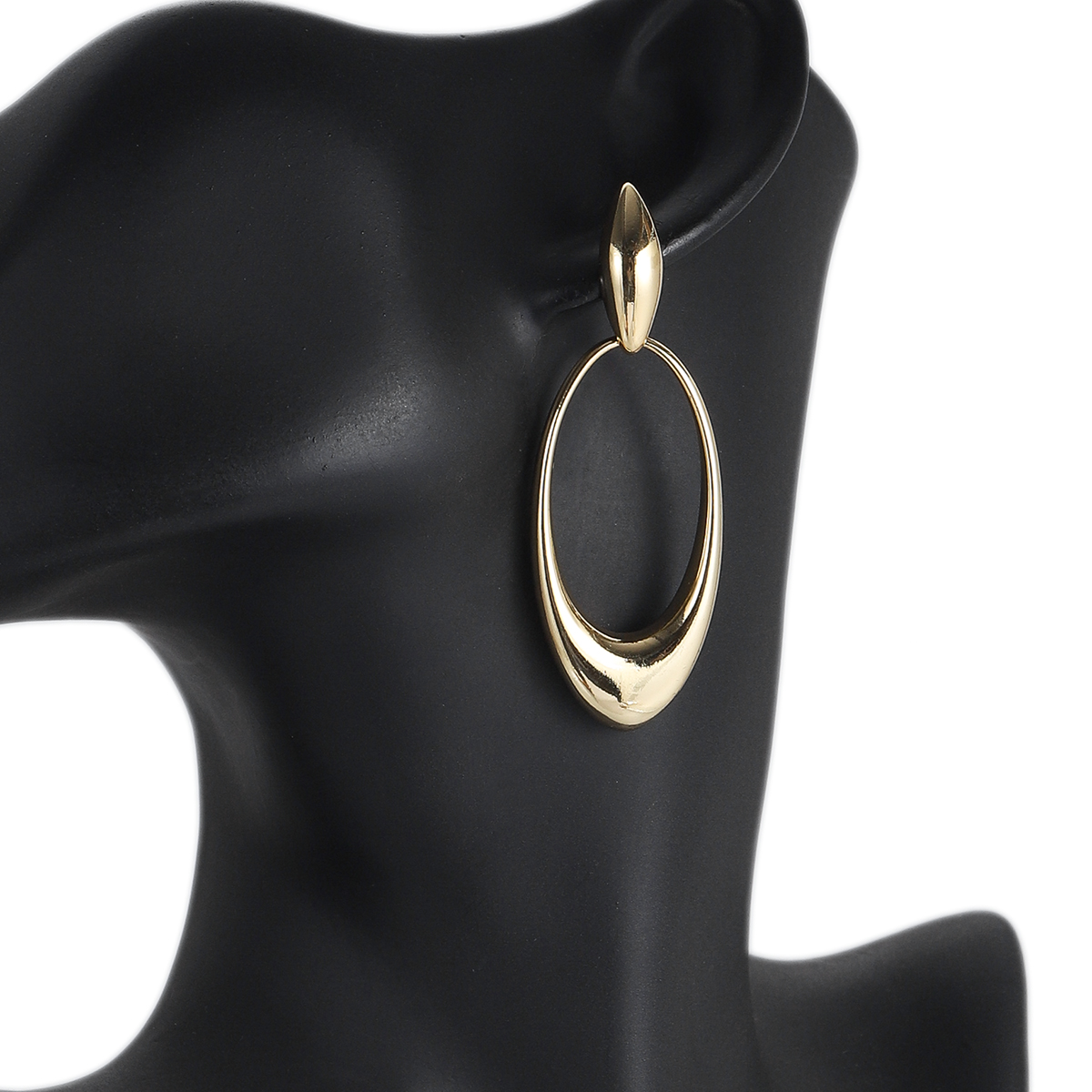 Gold Color Geometric Circle Small Stud Dangle Earrings for Women Statement Beads - Picture 48 of 51