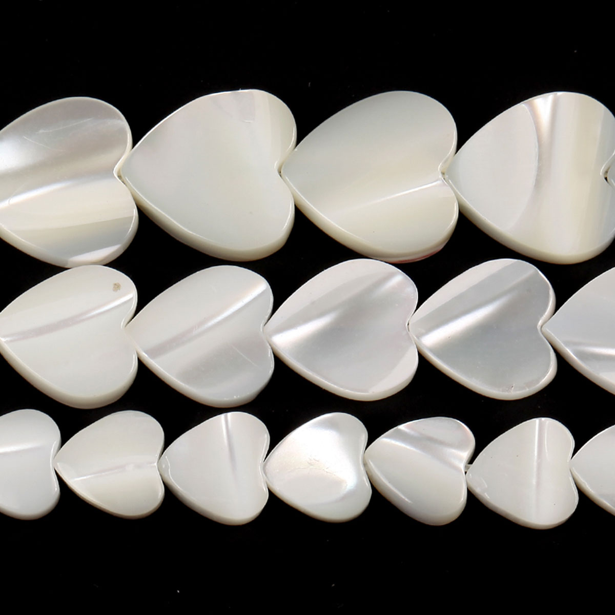 Natural White Love Heart Shell Mother Of Pearl Loose Beads For Jewelry Making - Picture 8 of 10