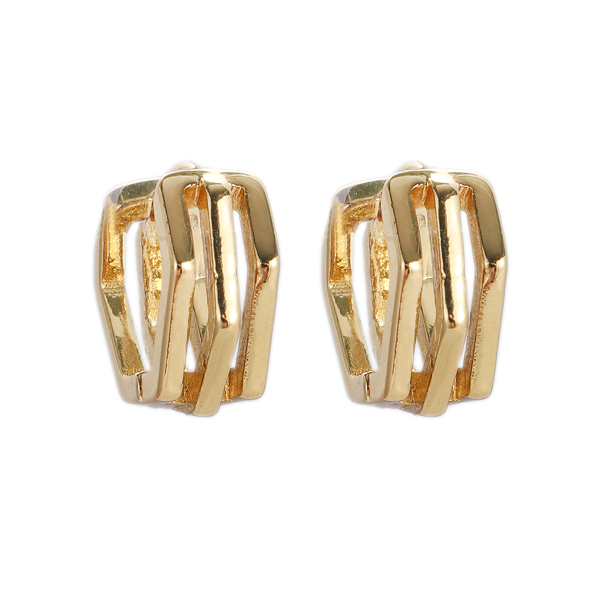 Geometric Earrings for Women Triangle Square Frame Earrings Gold Color In Korean - Picture 39 of 72