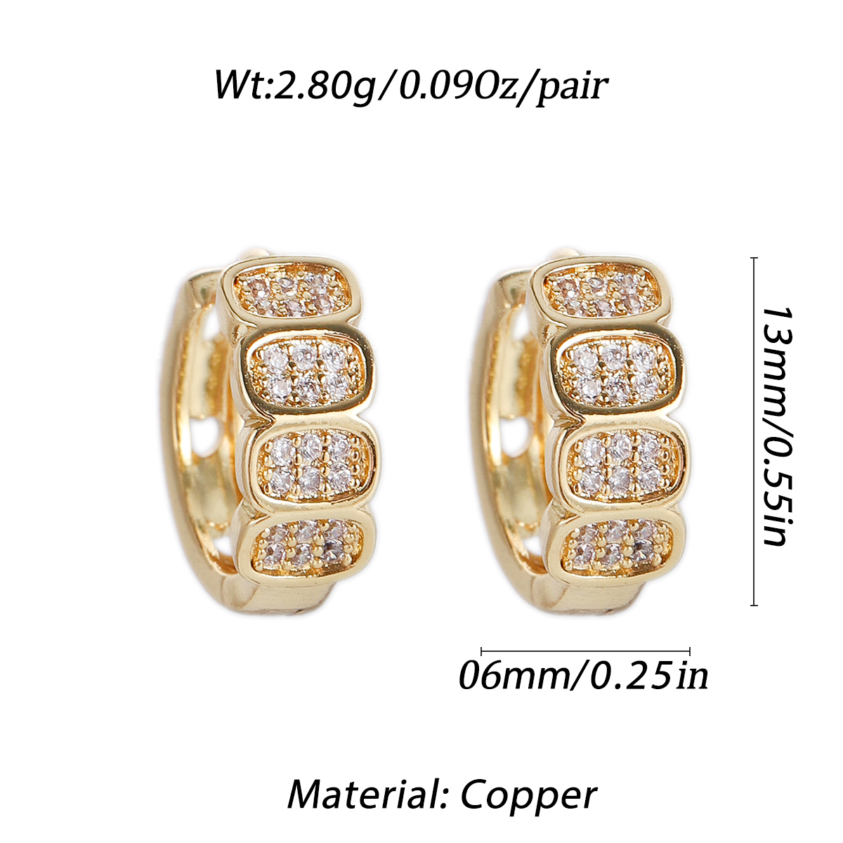 Geometric Earrings for Women Triangle Square Frame Earrings Gold Color In Korean - Picture 21 of 72