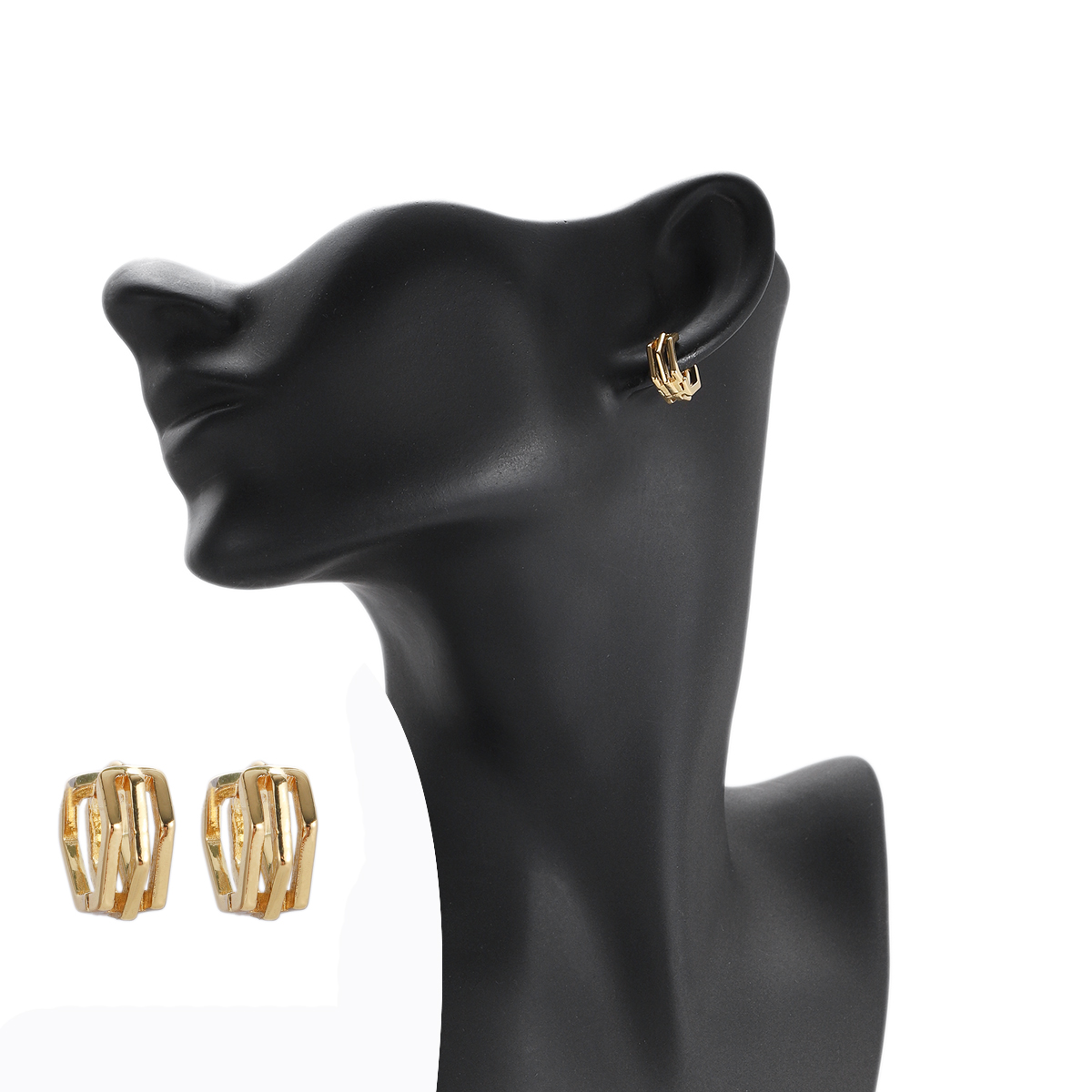 Geometric Earrings for Women Triangle Square Frame Earrings Gold Color In Korean - Picture 43 of 72
