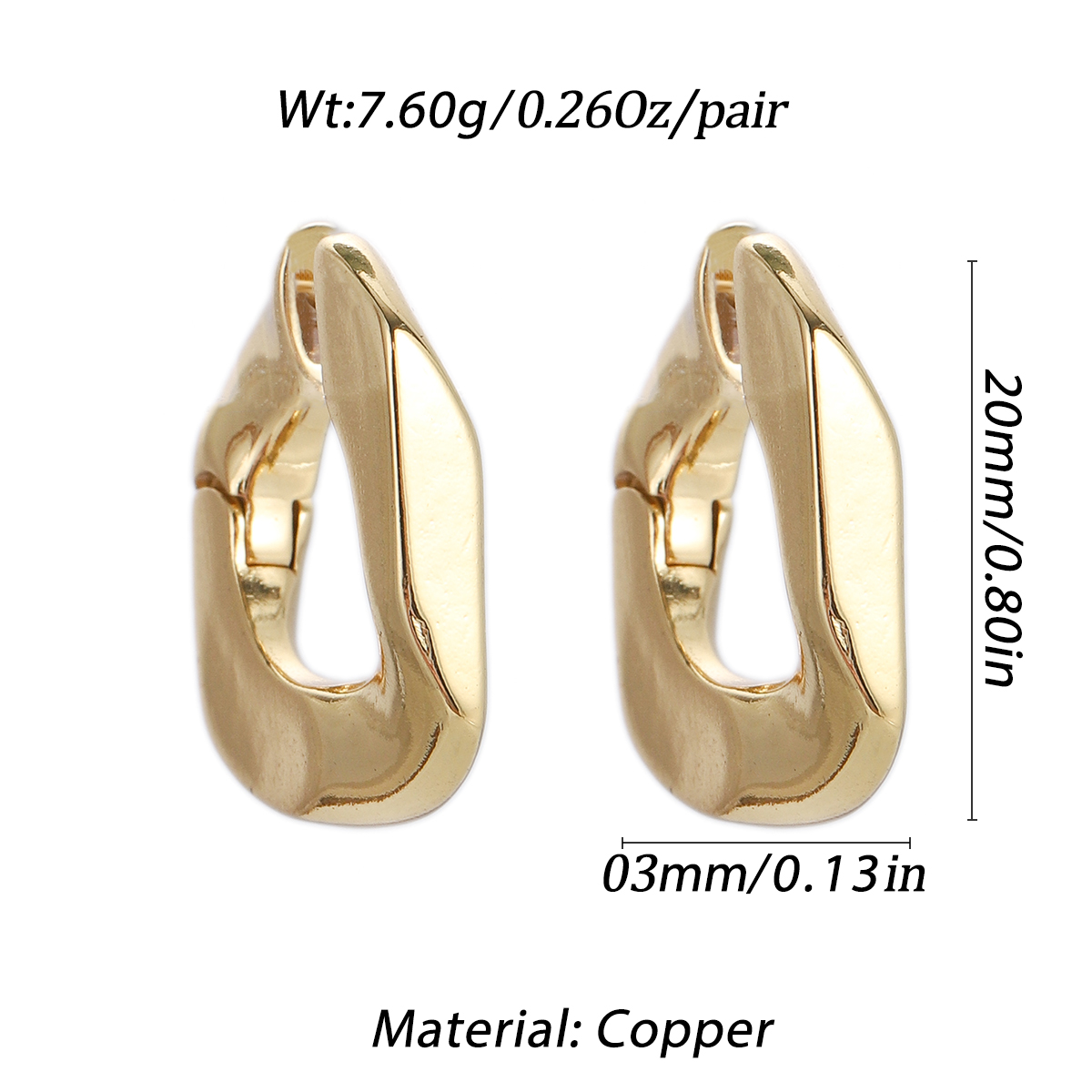 Geometric Earrings for Women Triangle Square Frame Earrings Gold Color In Korean - Picture 66 of 72