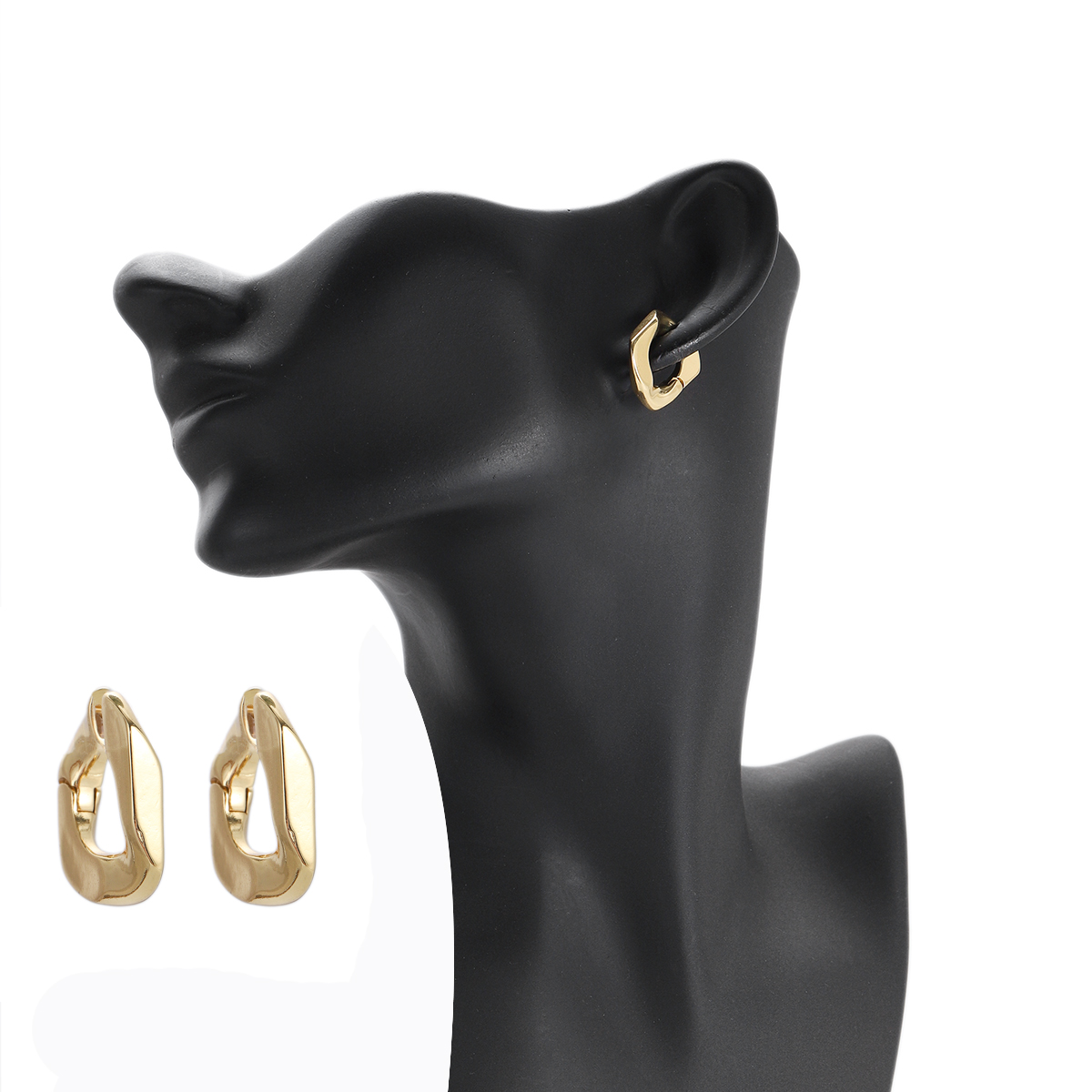 Geometric Earrings for Women Triangle Square Frame Earrings Gold Color In Korean - Picture 69 of 72