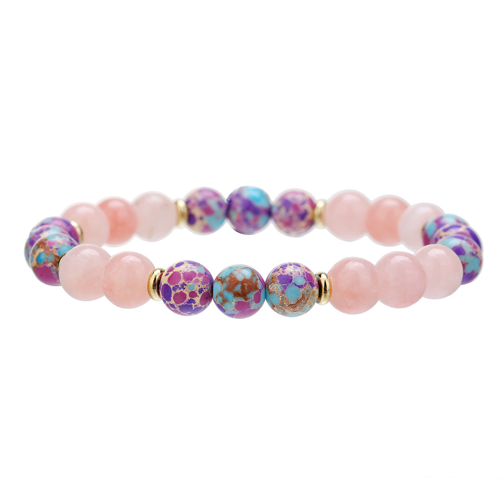 Fashion Natural Stone Aventurine Malachite Amethyst Bracelet for Women Men - Picture 13 of 21