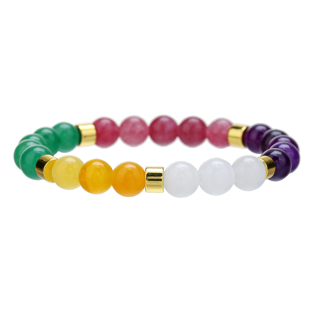 Fashion Natural Stone Aventurine Malachite Amethyst Bracelet for Women Men - Picture 14 of 21