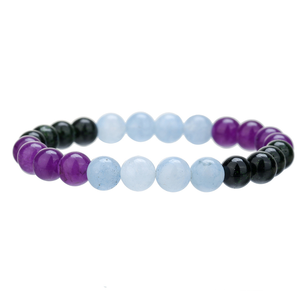 Fashion Natural Stone Aventurine Malachite Amethyst Bracelet for Women Men - Picture 17 of 21