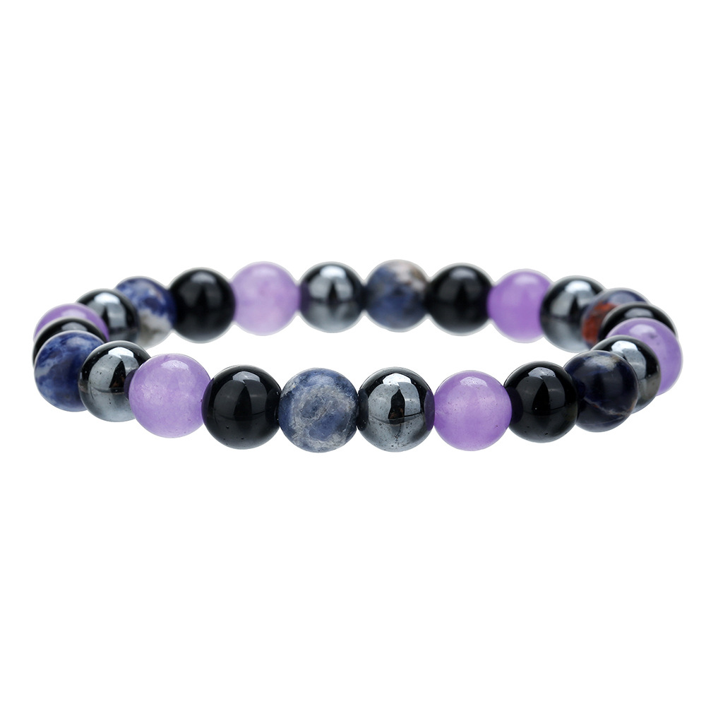 Fashion Natural Stone Aventurine Malachite Amethyst Bracelet for Women Men - Picture 19 of 21