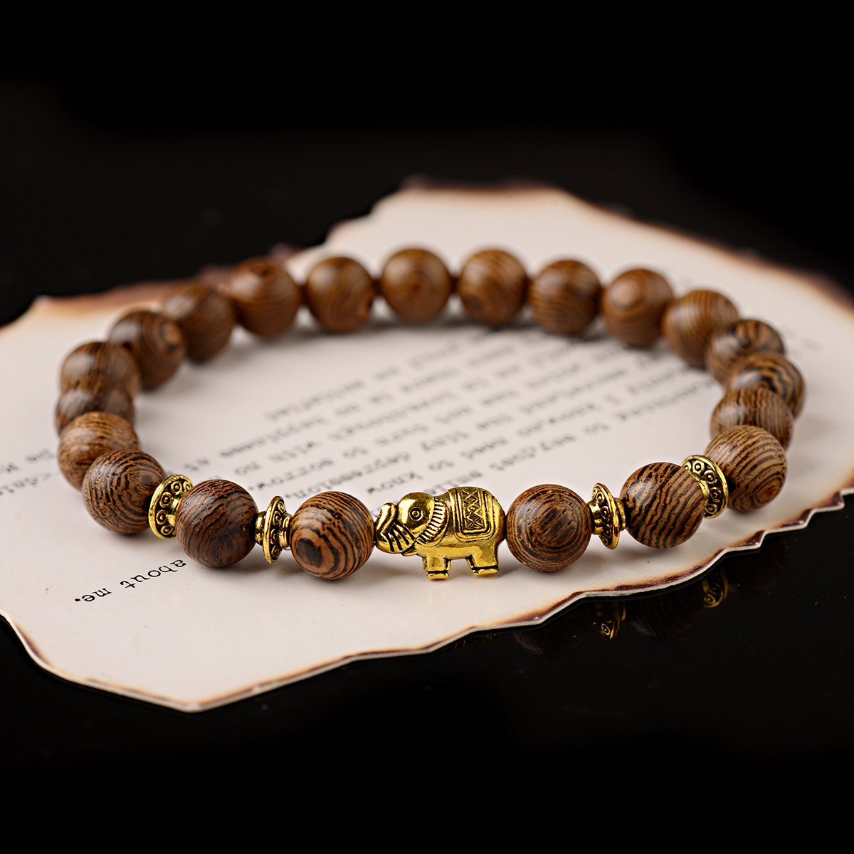 4Pcs/set Natural Stone Elephant Beaded Bracelets Set Handmade For Men Women Gift