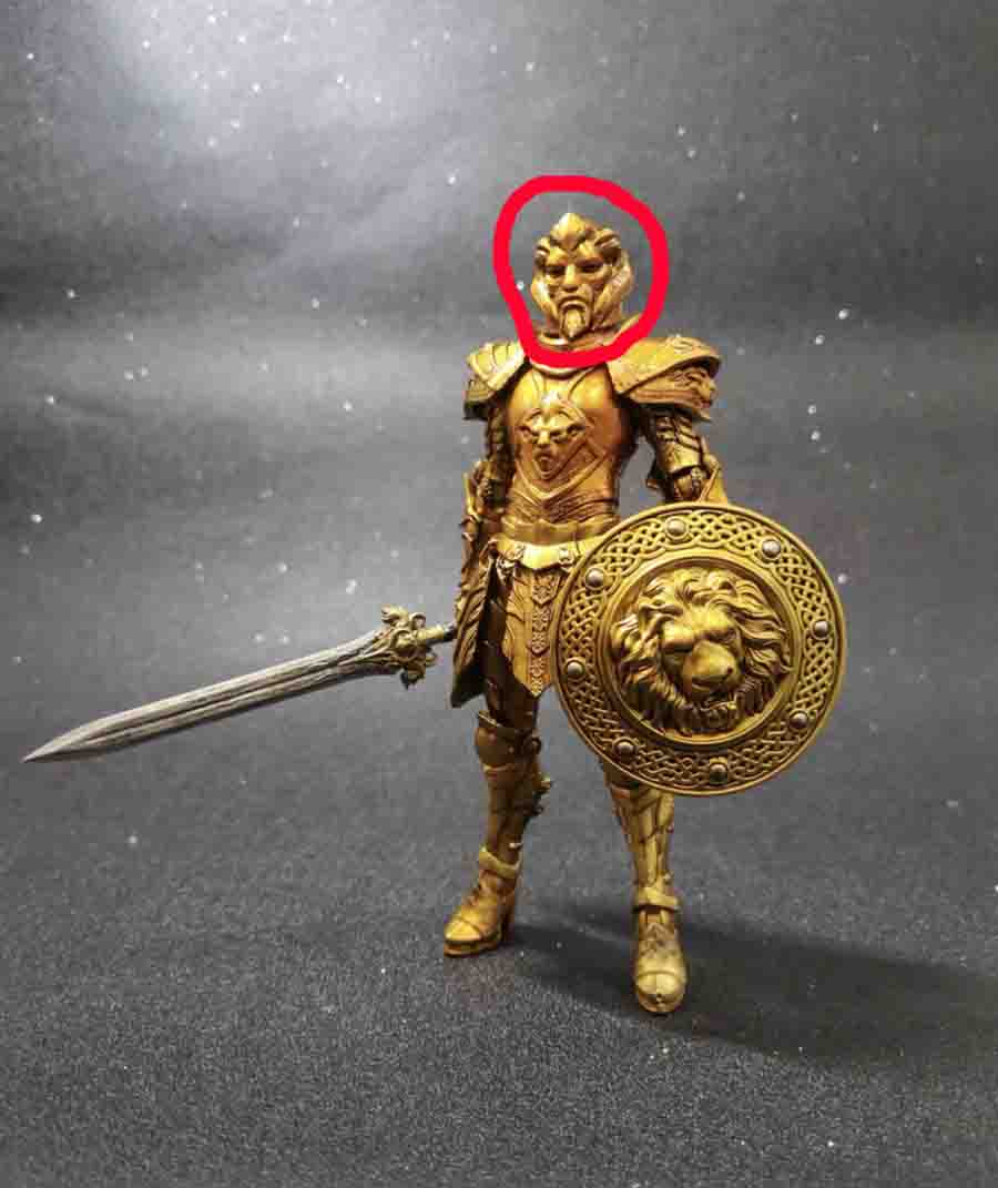 1/12 Mythic Legions Fit Golden lion Armor Ms Sword Shield suit（No figure）