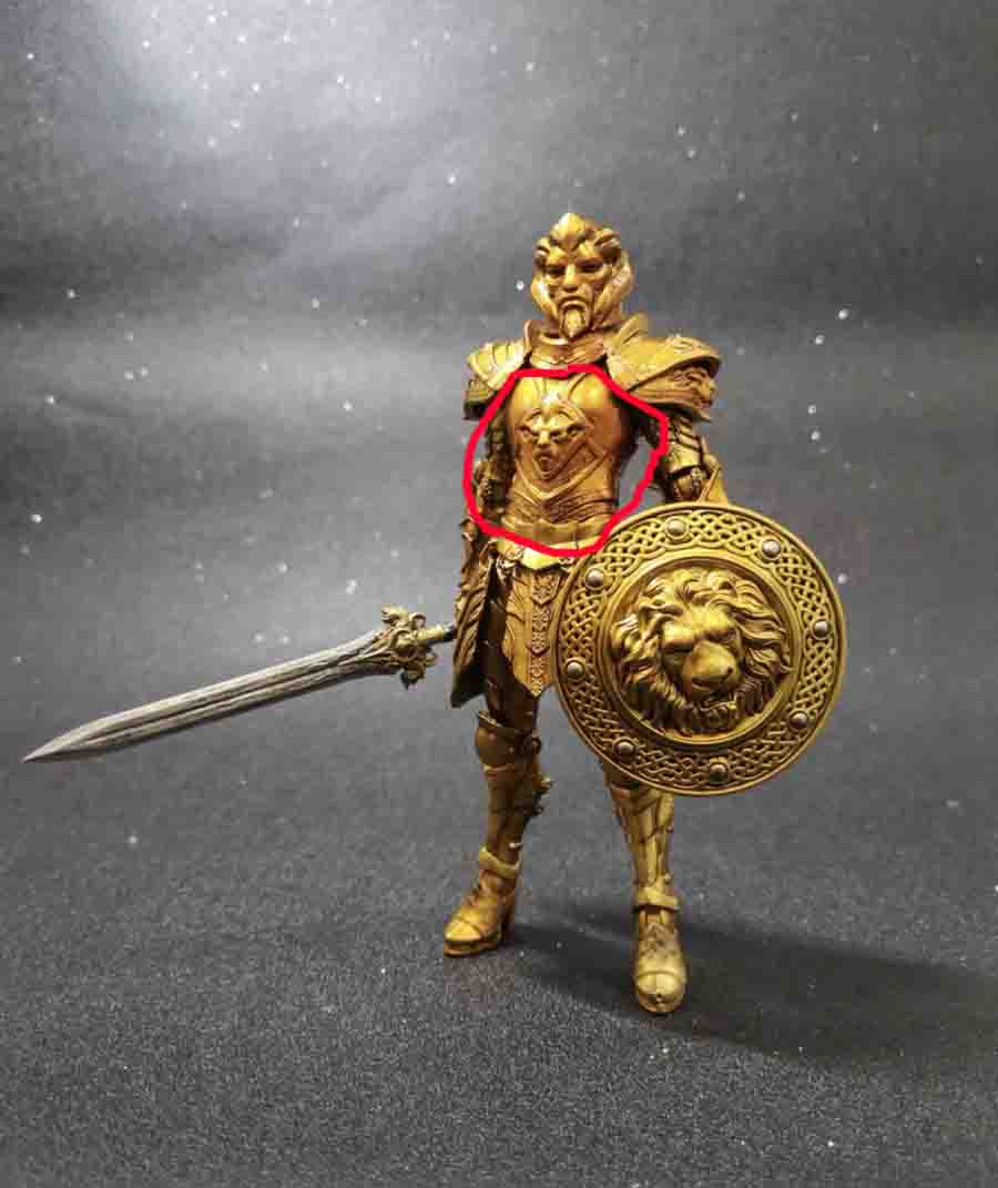 1/12 Painted Mythic Legions Fit Golden lion Armor Ms Sword Shield suit - Picture 13 of 23