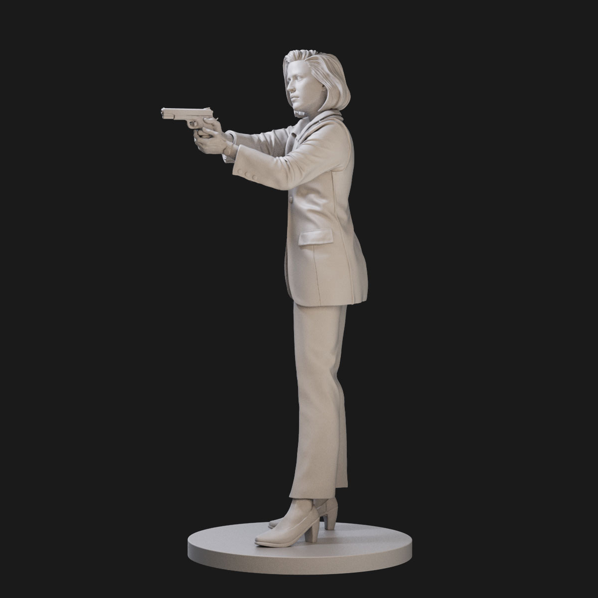 Dana Scully 1/24 1/18 Figure Kit Modelli Stampa 3D Non Dipinto Non Assemblato - Foto 5 di 6