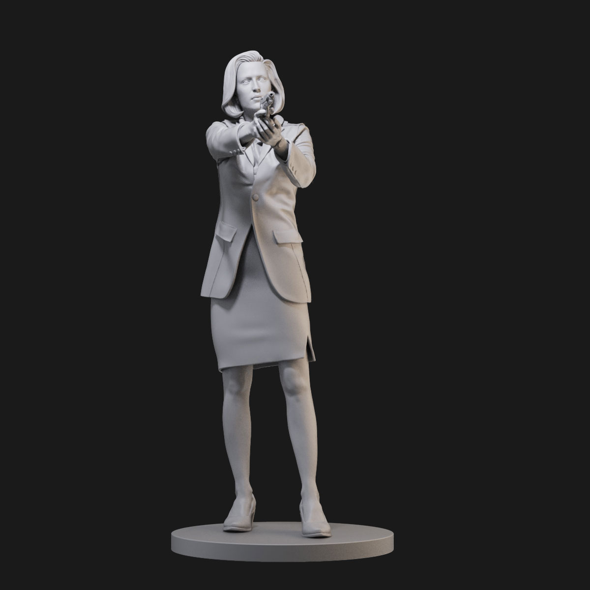 Dana Scully 1/24 1/18 Figure Kit Modelli Stampa 3D Non Dipinto Non Assemblato - Foto 6 di 6