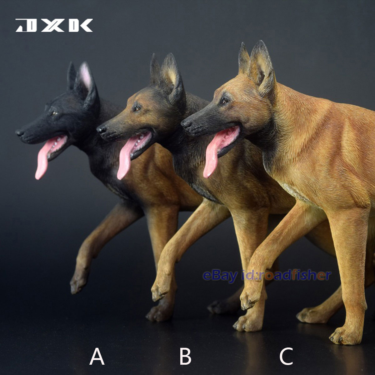 1/6 Perro de Trabajo Belga Malinois Figura Mascota Animal Modelo Decoración Pintado Niños Juguetes - Imagen 20 de 21