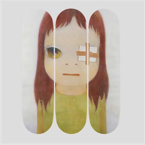 Yoshitomo Nara Skateboard Maple Board Home Wall Decor Untitled Dots Flying Dob - Picture 5 of 17