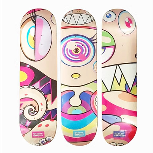 Yoshitomo Nara Skateboard Maple Board Home Wall Decor Untitled Dots Flying Dob - Picture 17 of 17