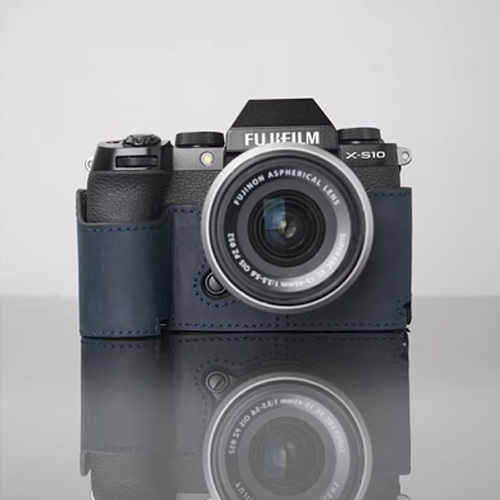 Genuine Real Leather Camera Bag Protective Case Cover Base For Fuji XS10 X-S10 - Picture 17 of 21