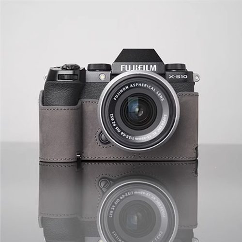 Genuine Real Leather Camera Bag Protective Case Cover Base For Fuji XS10 X-S10 - Picture 20 of 21
