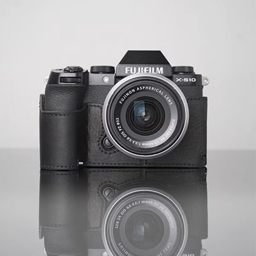 Genuine Real Leather Camera Bag Protective Case Cover Base For Fuji XS10 X-S10 - Picture 21 of 21