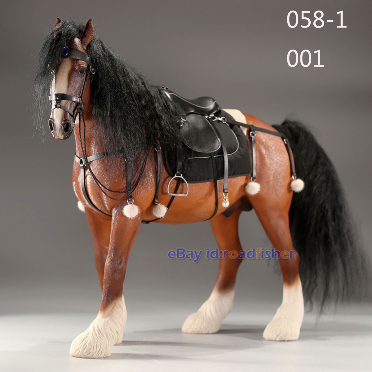 JXK 1/6 Comarca Caballo y Arnés Figura Modelo Animal Colección Decoración Juguetes Regalo - Imagen 23 de 27