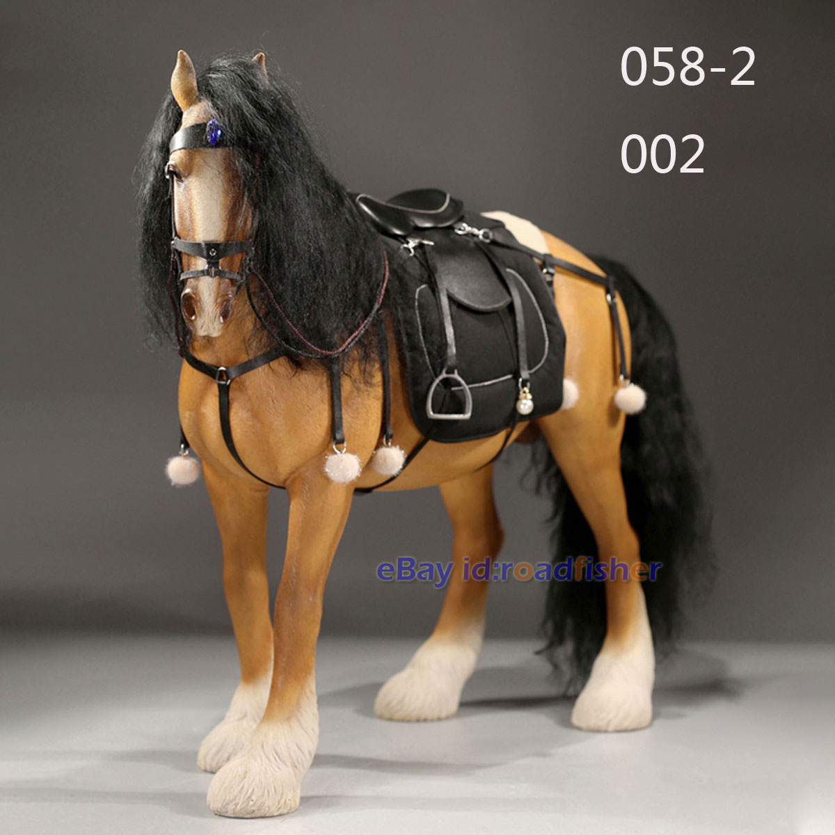JXK 1/6 Comarca Caballo y Arnés Figura Modelo Animal Colección Decoración Juguetes Regalo - Imagen 24 de 27
