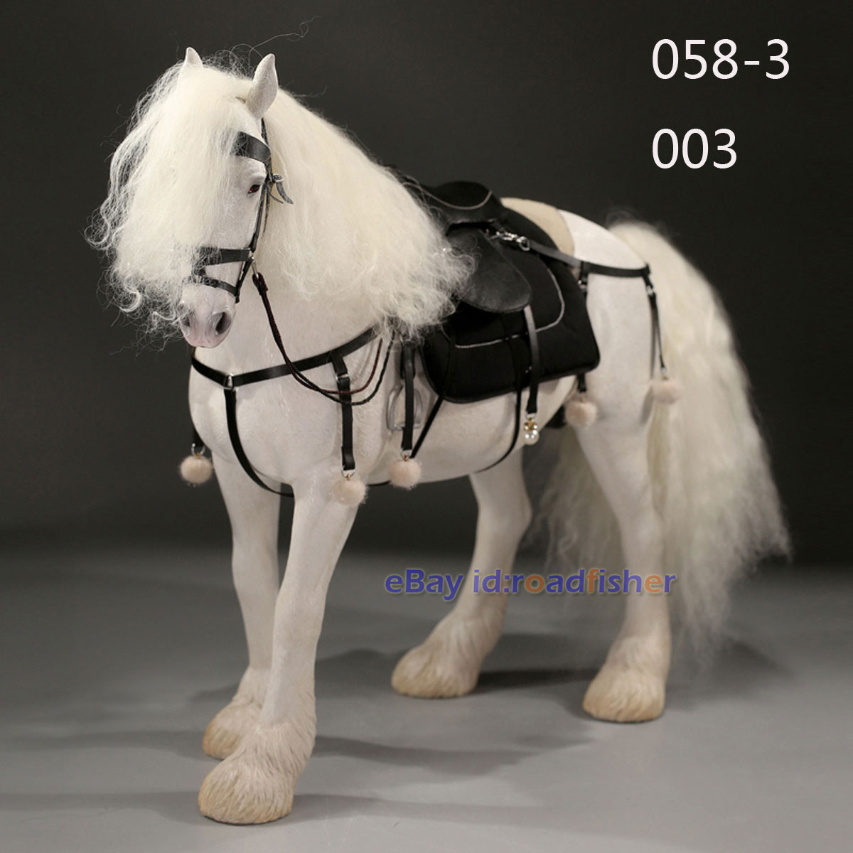 JXK 1/6 Comarca Caballo y Arnés Figura Modelo Animal Colección Decoración Juguetes Regalo - Imagen 25 de 27