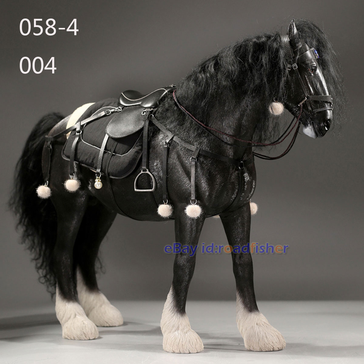 JXK 1/6 Comarca Caballo y Arnés Figura Modelo Animal Colección Decoración Juguetes Regalo - Imagen 26 de 27