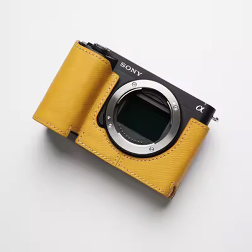 Genuine Real Leather Camera Bag Protect Case Cover Base For Sony ZVE1 ZV-E1 - Picture 30 of 34