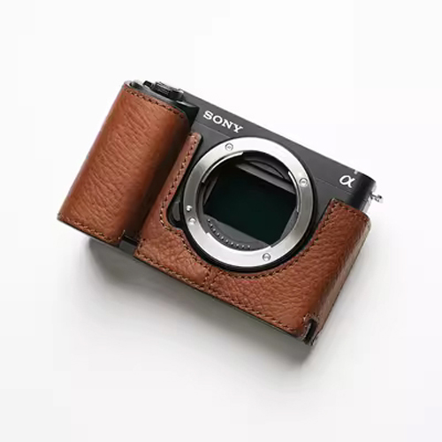 Genuine Real Leather Camera Bag Protect Case Cover Base For Sony ZVE1 ZV-E1 - Picture 34 of 34