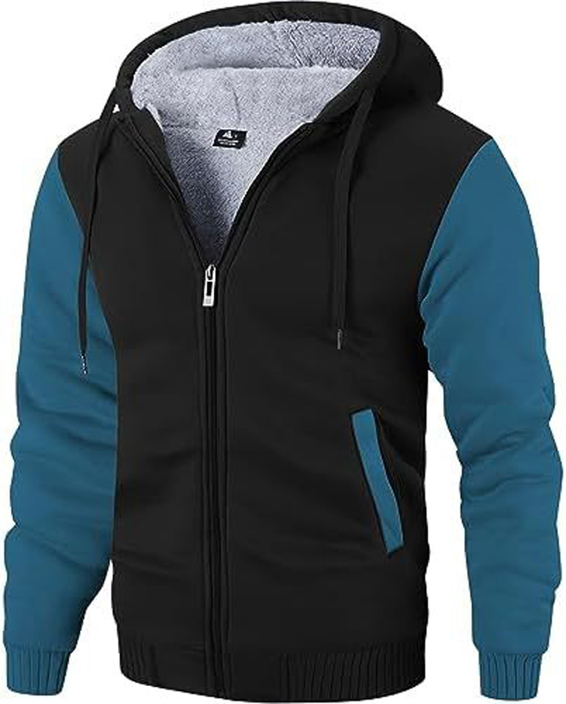 GEEK LIGHTING Hoodies for Men Heavyweight Fleece Sweatshirt - Full Zip Up Thick - Picture 22 of 62