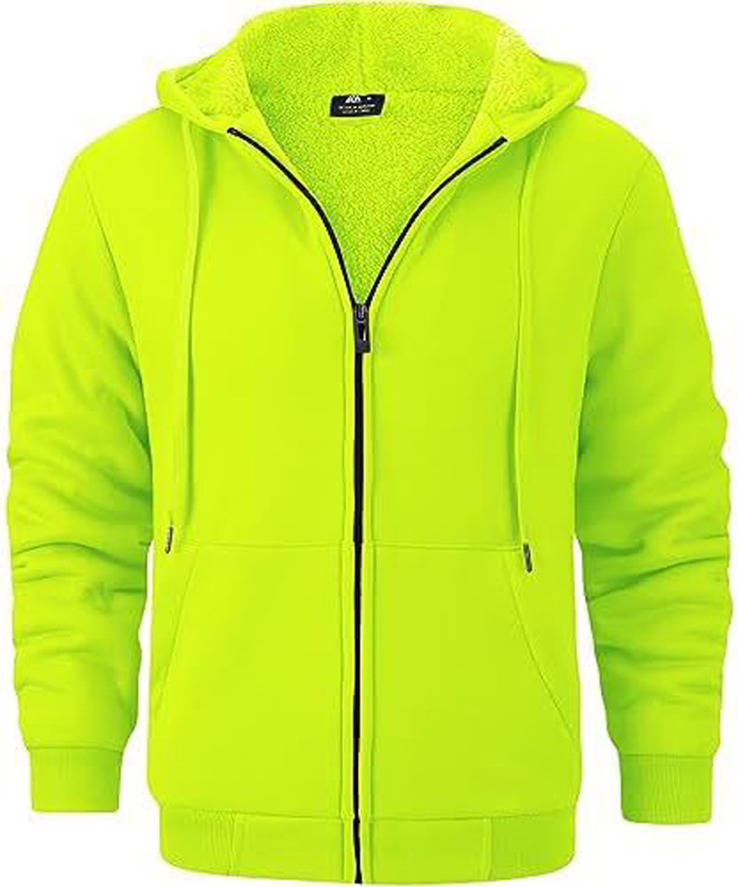 GEEK LIGHTING Hoodies for Men Heavyweight Fleece Sweatshirt - Full Zip Up Thick - Picture 26 of 62