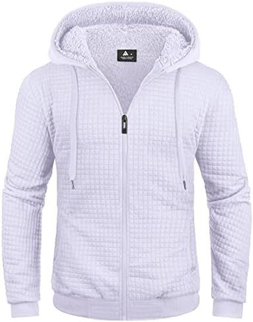 GEEK LIGHTING Hoodies for Men Heavyweight Fleece Sweatshirt - Full Zip Up Thick - Picture 30 of 62