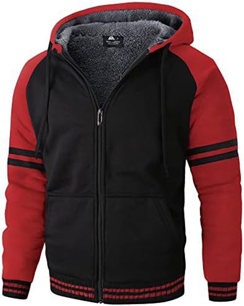 GEEK LIGHTING Hoodies for Men Heavyweight Fleece Sweatshirt - Full Zip Up Thick - Picture 32 of 62