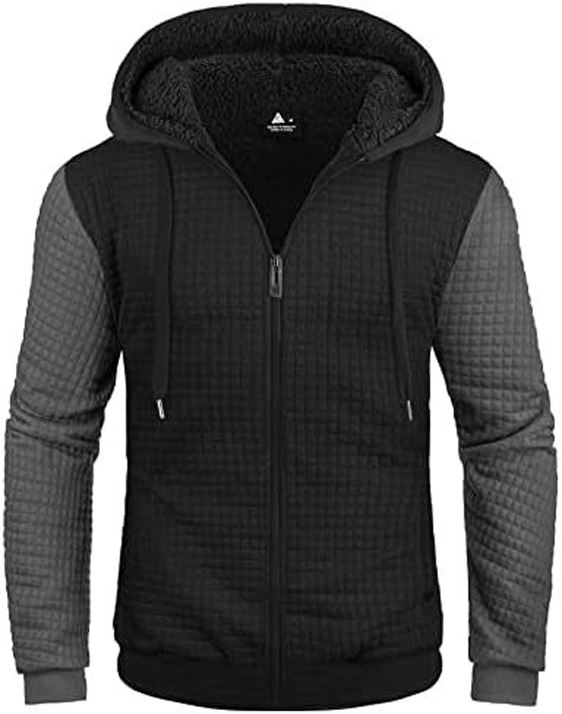 GEEK LIGHTING Hoodies for Men Heavyweight Fleece Sweatshirt - Full Zip Up Thick - Picture 23 of 62