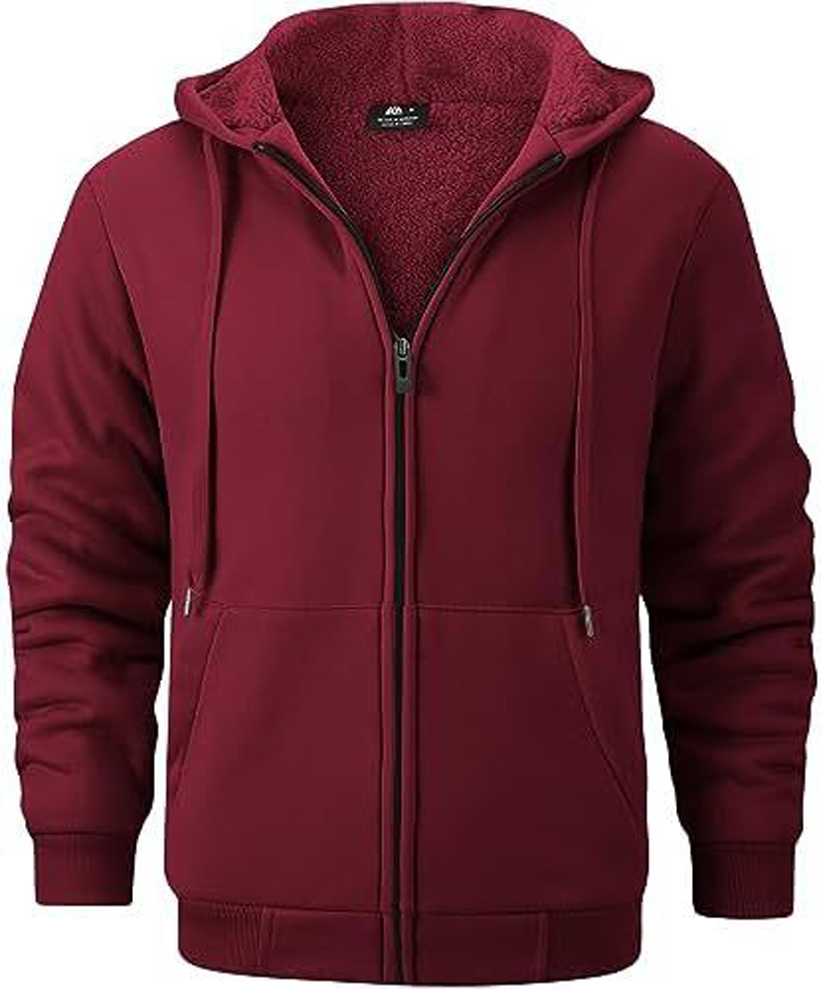 GEEK LIGHTING Hoodies for Men Heavyweight Fleece Sweatshirt - Full Zip Up Thick - Picture 25 of 62