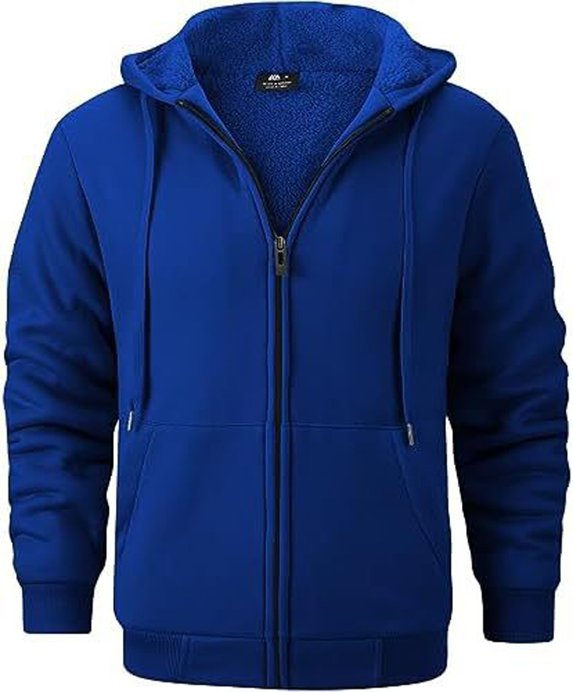 GEEK LIGHTING Hoodies for Men Heavyweight Fleece Sweatshirt - Full Zip Up Thick - Picture 27 of 62