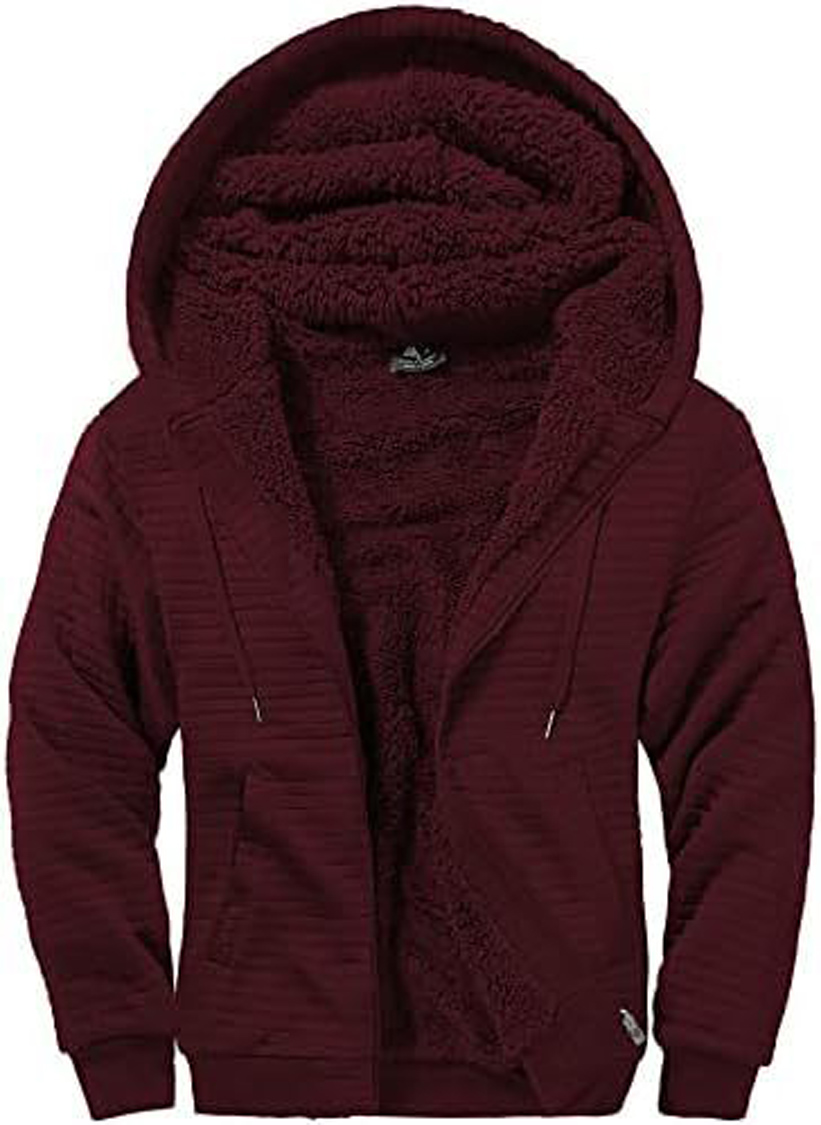 GEEK LIGHTING Hoodies for Men Heavyweight Fleece Sweatshirt - Full Zip Up Thick - Picture 33 of 62