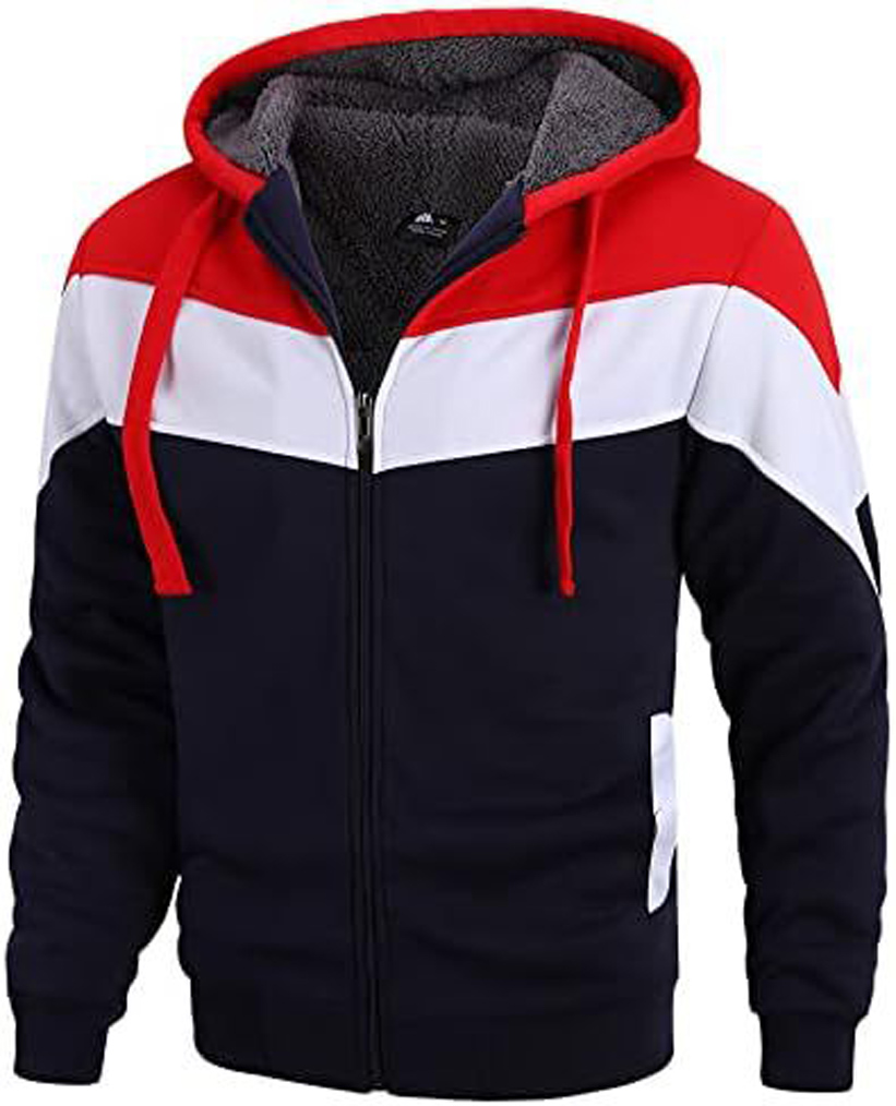 GEEK LIGHTING Hoodies for Men Heavyweight Fleece Sweatshirt - Full Zip Up Thick - Picture 39 of 62