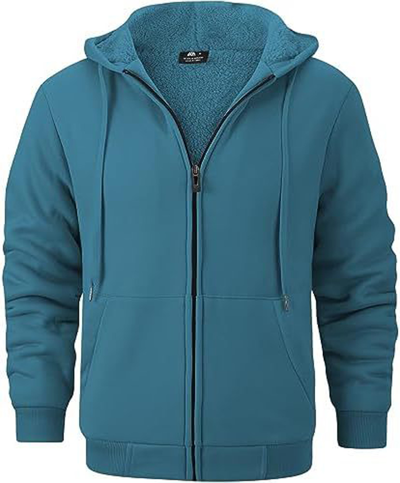 GEEK LIGHTING Hoodies for Men Heavyweight Fleece Sweatshirt - Full Zip Up Thick - Picture 40 of 62